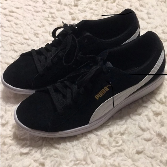 Black suede puma sneakers - Picture 1 of 2